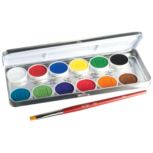 Ben Nye MagiCake 12 Colour Aqua Paint Palette (Magicake 12 Colour Aqua)